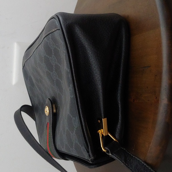 Authentic Vintage Gucci GG Monogram Supreme Sherry Web Ophidia Crossbody Bag - Picture 6 of 9